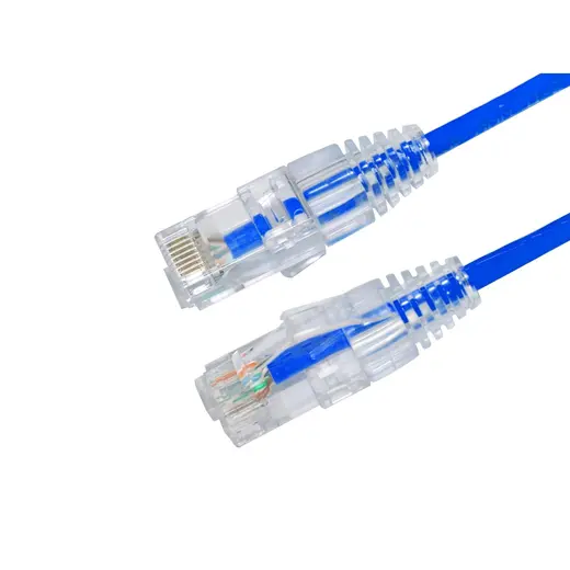 AGER 0.15metre CAT6 Utp Slim AWG28 AC-602-0015/B Mavi LSZH Patch Kablo (10'lu Paket) görseli 2