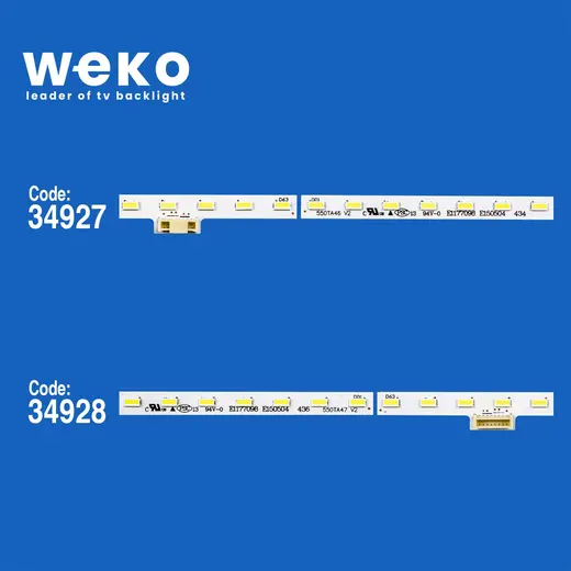 WKSET-6108 34927X1 34928X1 550TA46 V2 550TA47 V2 2 ADET LED BAR (63LED) alternatif görünüm
