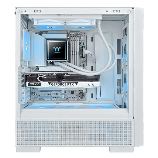 THERMALTAKE 240MM TH240 v3 CL-W467-PL12SW-A AM5-1851p Sıvı Soğutmalı İşlemci Fanı Beyaz görseli 1