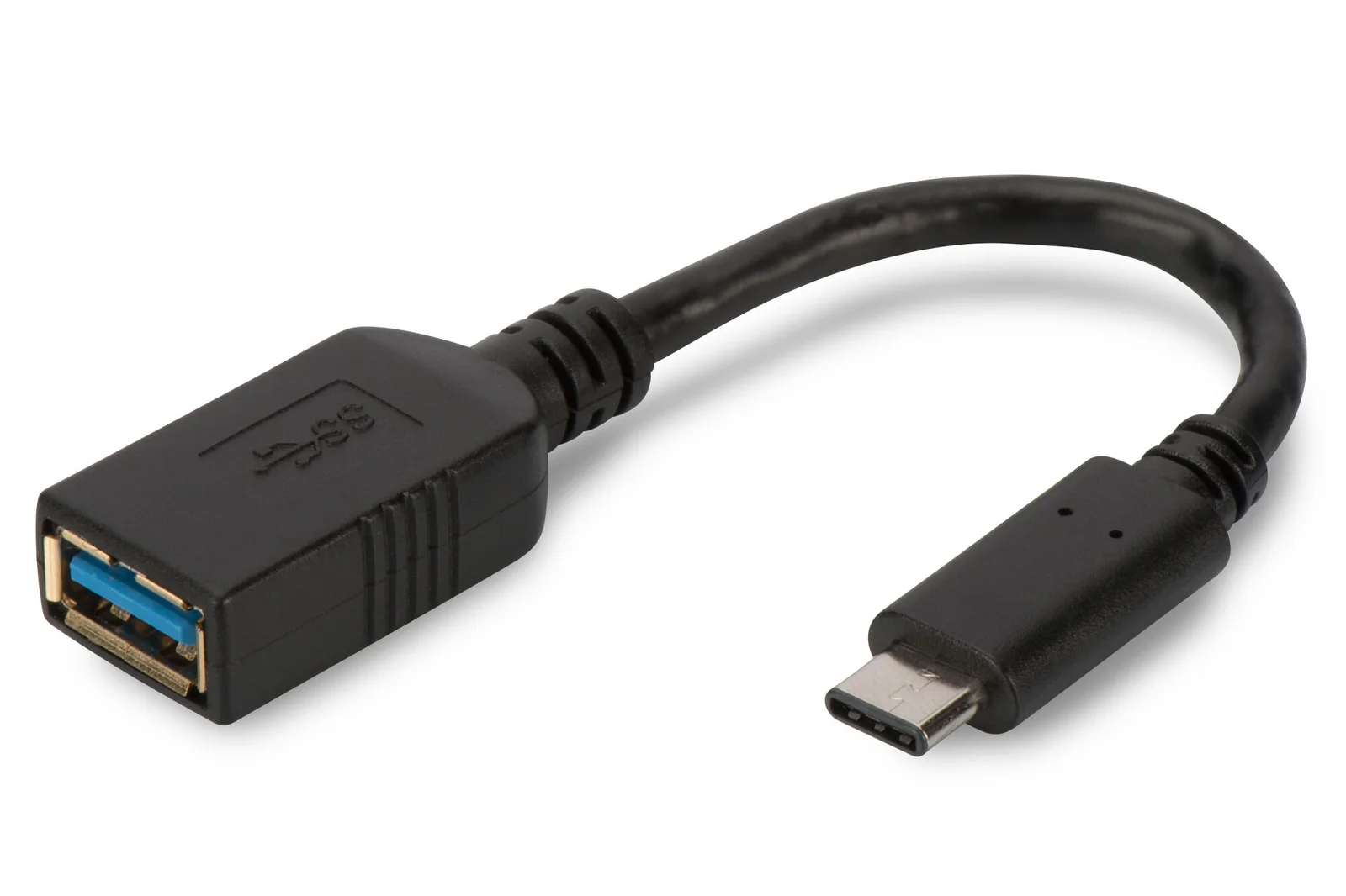 DIGITUS AK-300315-001-S USB Tip C Adaptörü, On-The-Go (OTG), USB Tip C Erkek USB Tip A Dişi, 0,15 metre, Super Speed
