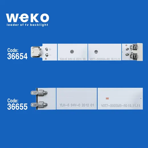 WKSET-5663 36654X3 36655X3 JL.D500C1330-408 6 ADET LED BAR alternatif görünüm