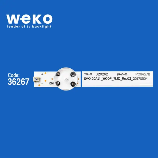 WKSET-6098 36267X4 SVK420AJ1_WICOP_7LED_REV03_20170504 4 ADET LED BAR alternatif görünüm
