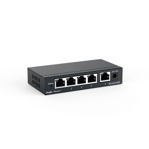 RUIJIE REYEE RG-ES105D 5 PORT 10/100 YONETILEMEZ SWITCH alternatif görünüm
