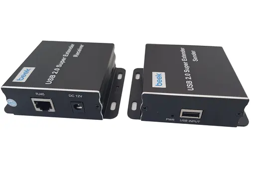 BEEK BS-EXT-HD-60-USB4 Cat 5 USB 2.0 Sinyal Uzatma Cihazı, Alıcı (Receiver) ve Verici (Sender) Birim dahil