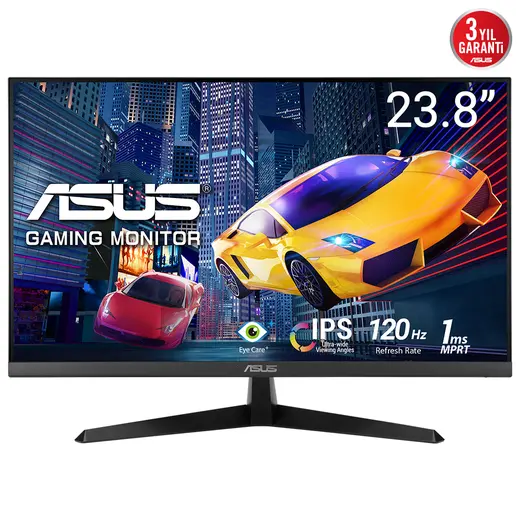 ASUS 23.8" IPS VY249HGR 1MS 120HZ HDMI Gaming Monitör 1920x1080 / 90LM06A3-B03A70 görseli 4