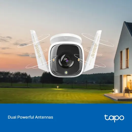 TP-LINK 2MP Bullet 3.3mm Kablosuz IP Kamera Tapo C320WS görseli 3