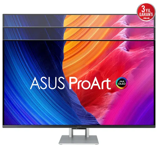 ASUS 31.5" OLED PROART PA32UCDM 0.1MS 240HZ HDMI-DP Thunderbolt Grafik tasarım Monitörü 3840x2160 / 90LM03HE-B01K70 görseli 7