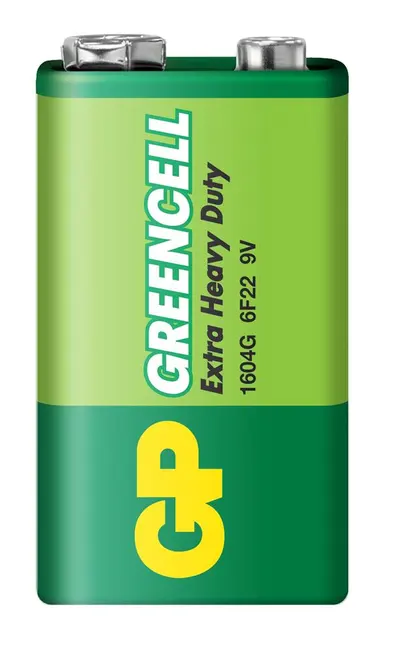 GP Greencel 9V Çinko Pil Tekli Paket GP1604G-2U1 alternatif görünüm