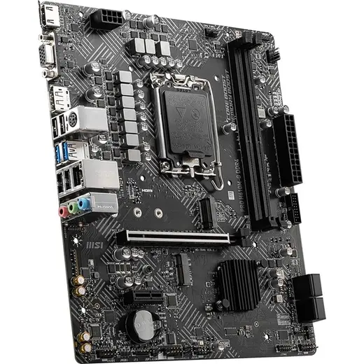 MSI PRO H610M-G DDR4 M2 PCIe NVME HDMI PCIe 16X v4.0 1700p mATX görseli 2