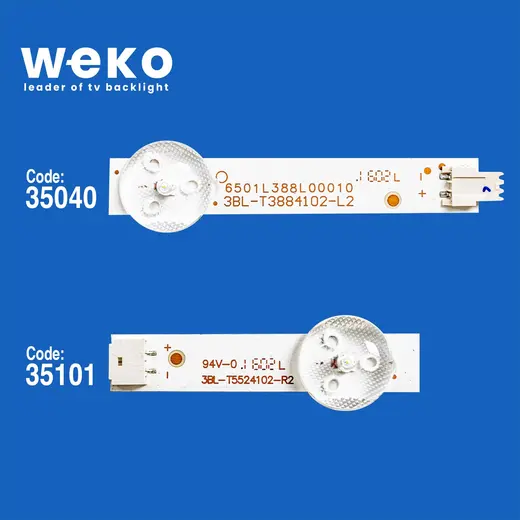 WKSET-5108 35040X5 35101X5 3BL-T3884102/3BL-T5524102 10 ADET LED BAR alternatif görünüm