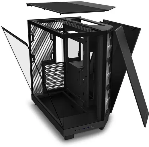 NZXT H6 FLOW CC-H61FB-R1 3-ARGB Fanlı Gaming Mid-Tower PC Kasası görseli 4