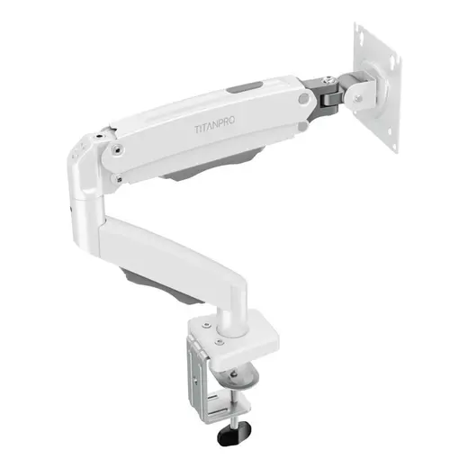 TITANPRO FL01-W 17-32 İnch Amortisörlü Beyaz Monitör Standı