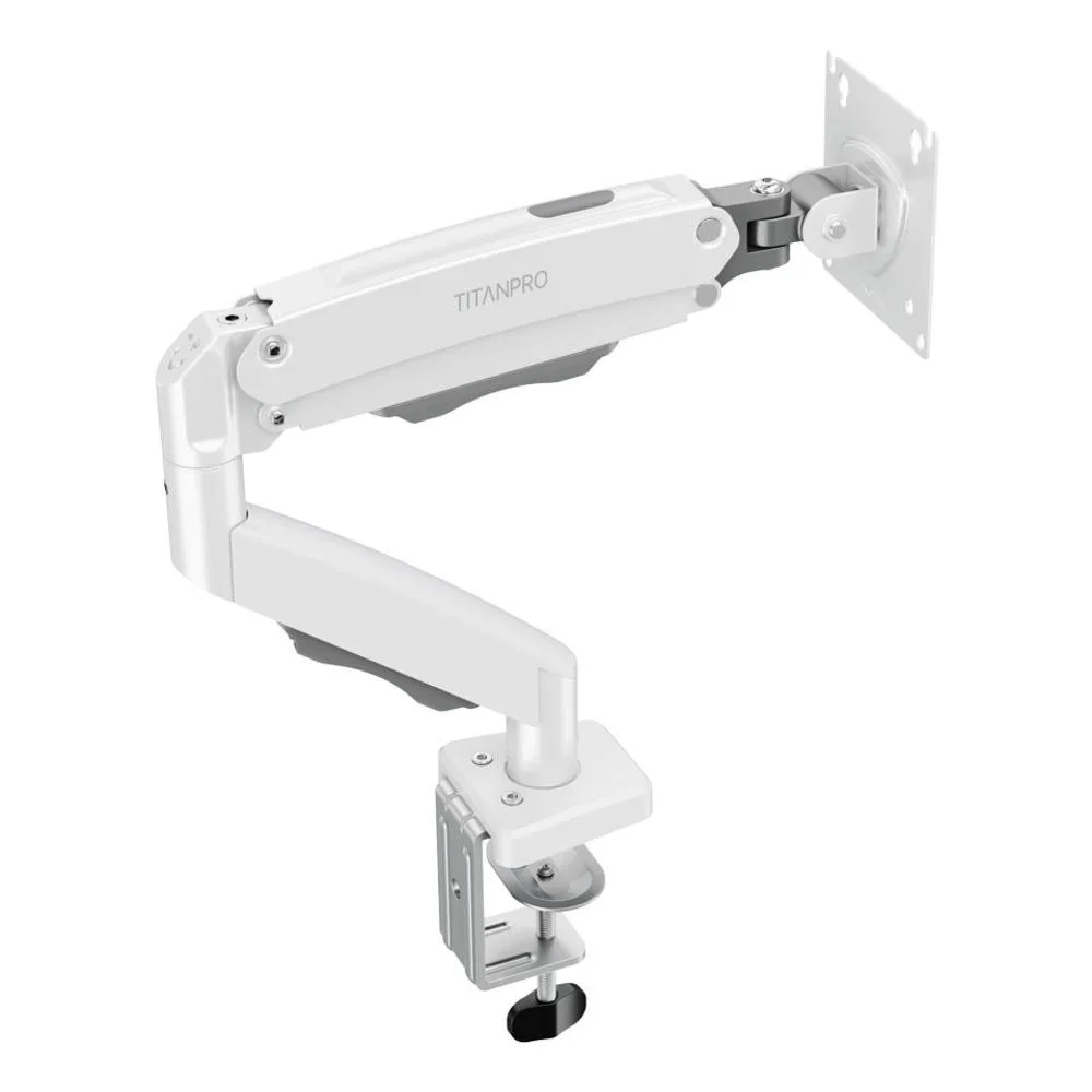 TITANPRO FL01-W 17-32 İnch Amortisörlü Beyaz Monitör Standı