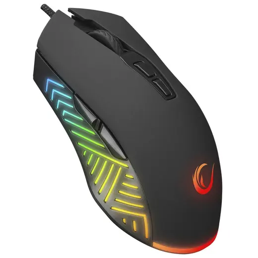 Rampage SMX-G68 SPEAR V2 FULL RGB 12800 DPI Siyah 7D Makrolu Gaming Oyuncu Mouse alternatif görünüm