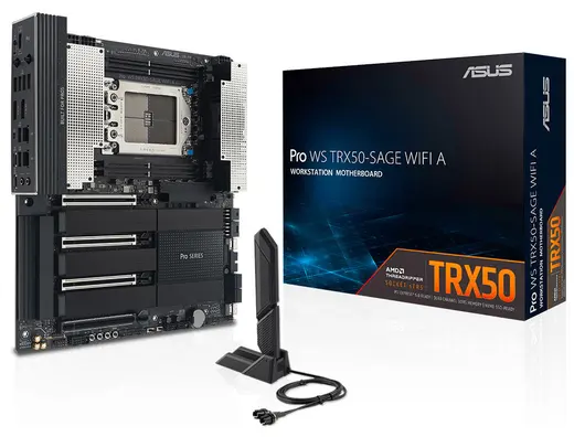 ASUS PRO WS TRX50-SAGE WIFI A AMD DDR5 PCIe 5.0 sTR5 EATX görseli 6
