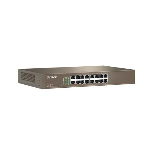 TENDA 16port 10/100Mbps Yönetilemez Raf Tipi Switch TEF1016D görseli 2