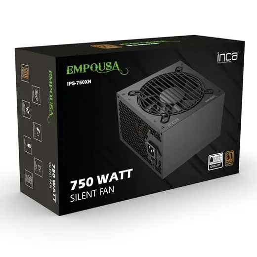 INCA 850W 80+ GOLD EMPOUSA IPS-850XN Tam Modüler Power Supply görseli 1