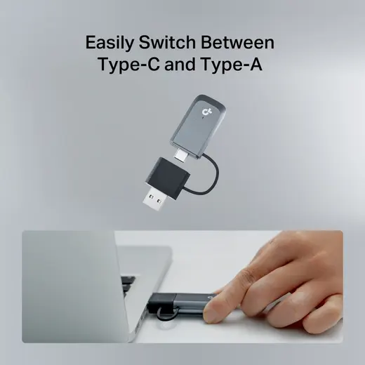 TP-LINK ARCHER TBE400U WIFI7 BE6500 Üç Bant Usb Kablosuz Ağ Adaptörü görseli 6