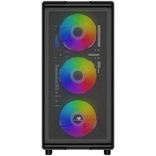 POWERBOOST 600W 80+ A601B 4-Rainbow Fanlı Gaming Mid-Tower PC Kasası görseli 7
