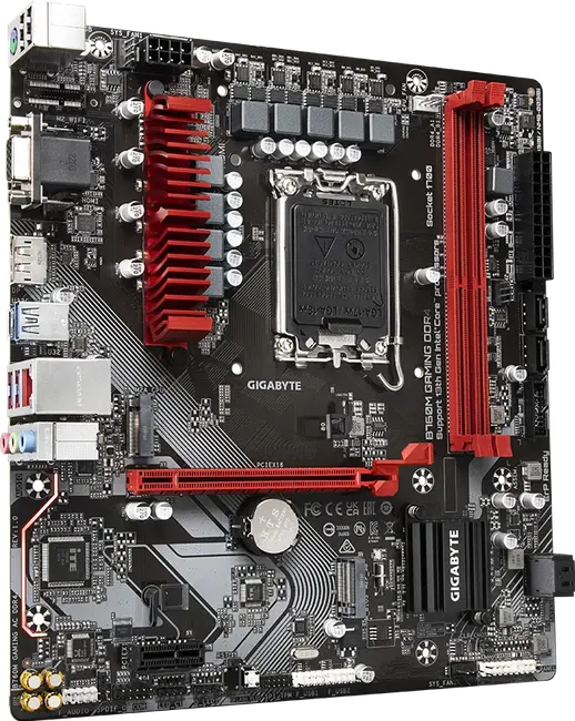GIGABYTE B760M GAMING DDR4 HDMI-DP TYPEC PCIE 4.0 1700p mATX görseli 3