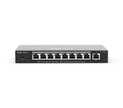 RUIJIE REYEE RG-ES209GC-P 9 PORT 10/100/1000 8xPOE 120W YONETILEBILIR SWITCH