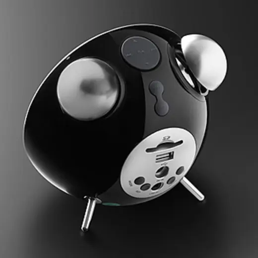 EDIFIER Image Series MF240BTBTick-Tock Dock 8W Rms Çalar Saatli FM Radyo / SD Kart Girişli Hoparlör Siyah, BLUETOOTH görseli 1