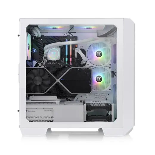 THERMALTAKE VIEW 300MX CA-1P6-00M6WN-00 2-20CM ARGB Fanlı Gaming Mid-Tower PC Kasası Beyaz görseli 3