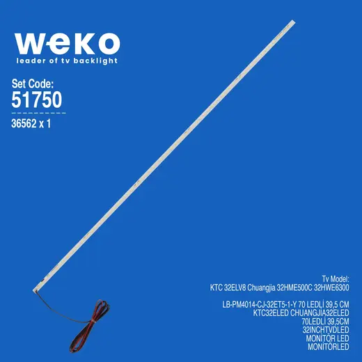 WKSET-6750 36562X1 LB-PM4014-CJ-32ET5-1-Y 1 ADET LED BAR
