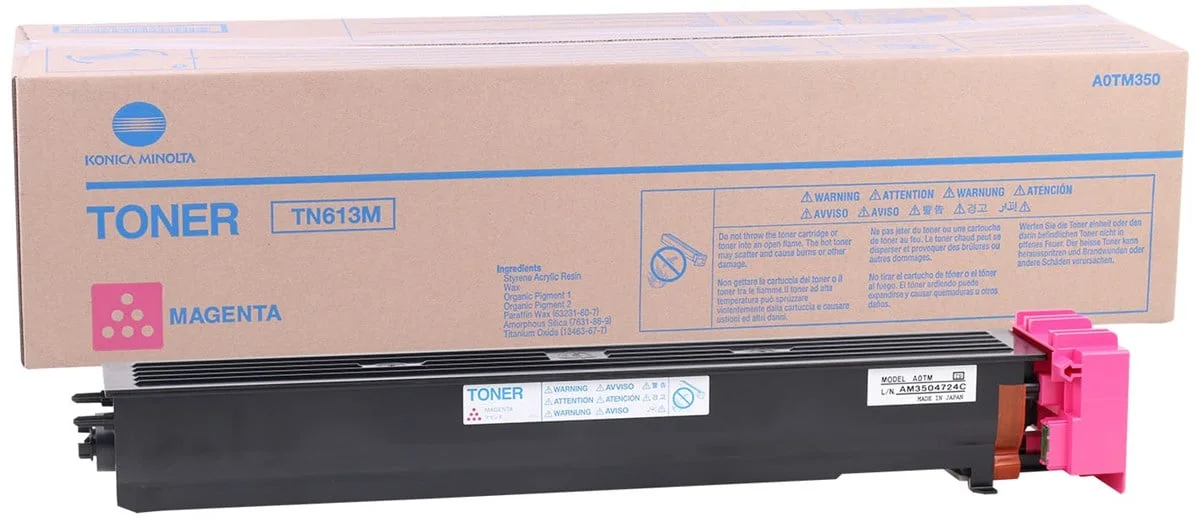 Minolta TN-613 Orjinal Kırmızı Toner C-452 C-552 C-652 A0TM350