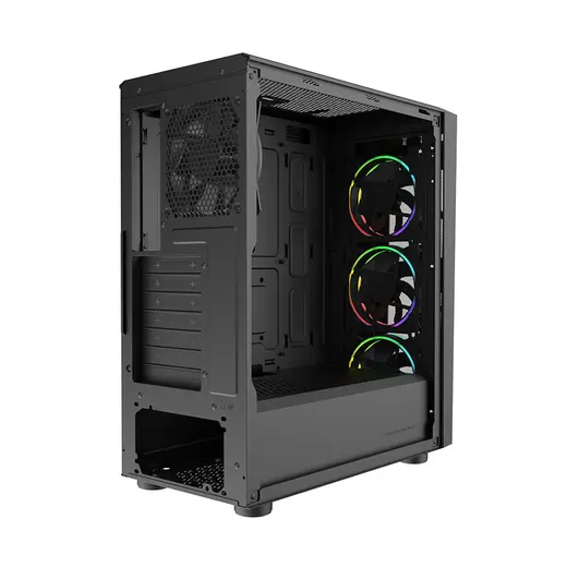 COOLERMASTER 650W 80+ BRONZE CMP510 TG CP510-KGNN65-S01 4-ARGB Fanlı Gaming Mid-Tower PC Kasası görseli 4