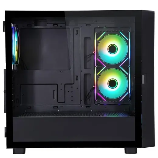 POWERBOOST PB-P4367BB LCD Mesh Panel Gaming Mid-Tower PC Kasası görseli 1