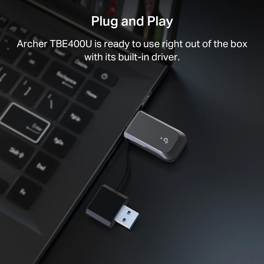 TP-LINK ARCHER TBE400U WIFI7 BE6500 Üç Bant Usb Kablosuz Ağ Adaptörü