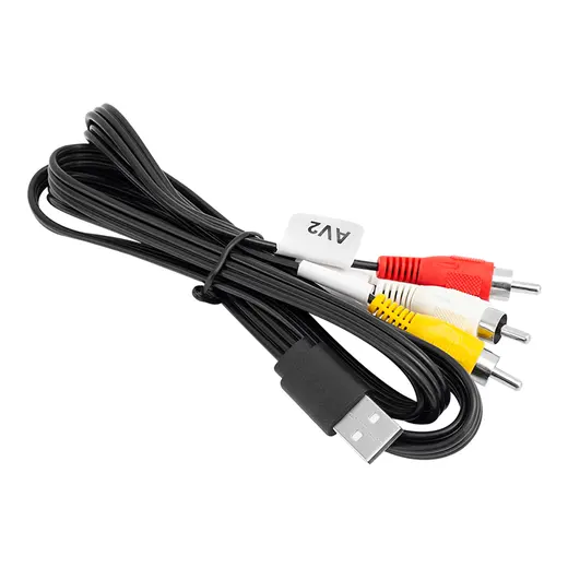 3 RCA + USB ÇEVİRİCİ 1.2 METRE KABLO USB TO 3 RCA (SECONDER HY7024) alternatif görünüm