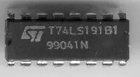 SCHUKAT 74LS191 BINARY UP/DOWN COUNTER