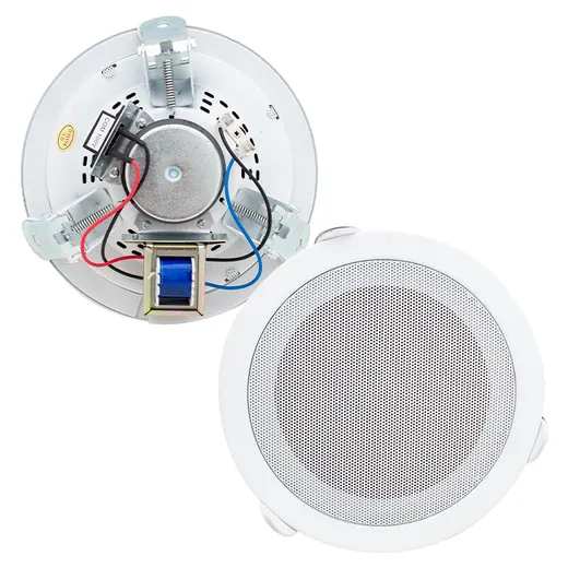 MAGICVOICE MV-6695 18 CM 6 WATT BEYAZ TRAFOLU METAL KASA ALÇIPAN HOPARLÖR (DELİK ÇAPI 15 CM) alternatif görünüm