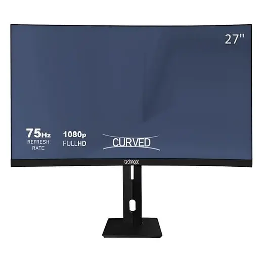 TECHNOPC 27" VA TPL27CS 6.5MS 75HZ HDMI-DP Kavisli Kurumsal Monitör 1920x1080
