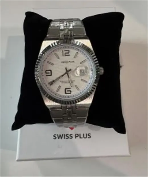 Swiss Plus Man Watch Premium Seri Model-4 ST3442AGS White-Silver(Kol Saati)