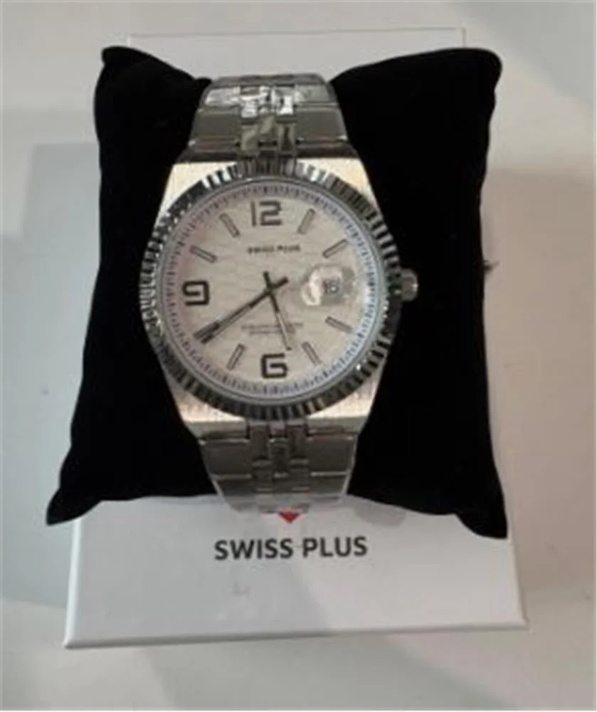 Swiss Plus Man Watch Premium Seri Model-4 ST3442AGS White-Silver(Kol Saati)