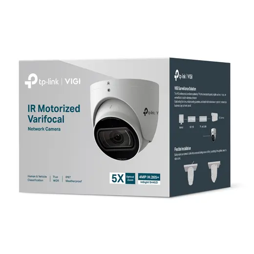 TP-LINK 4MP DOME MOTORIZE IP67 IK10 5X Optik Zoom IP Kamera INSIGHT-S445ZI görseli 1