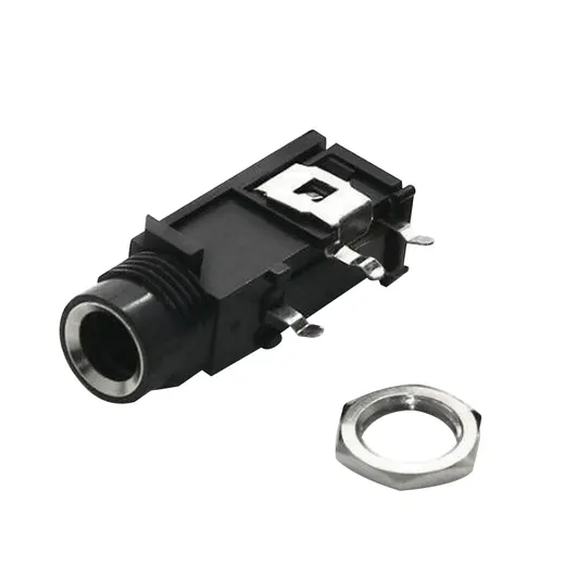6.3 MM GİTAR JACK MONO YATAY ŞASE (ZE-1061) alternatif görünüm