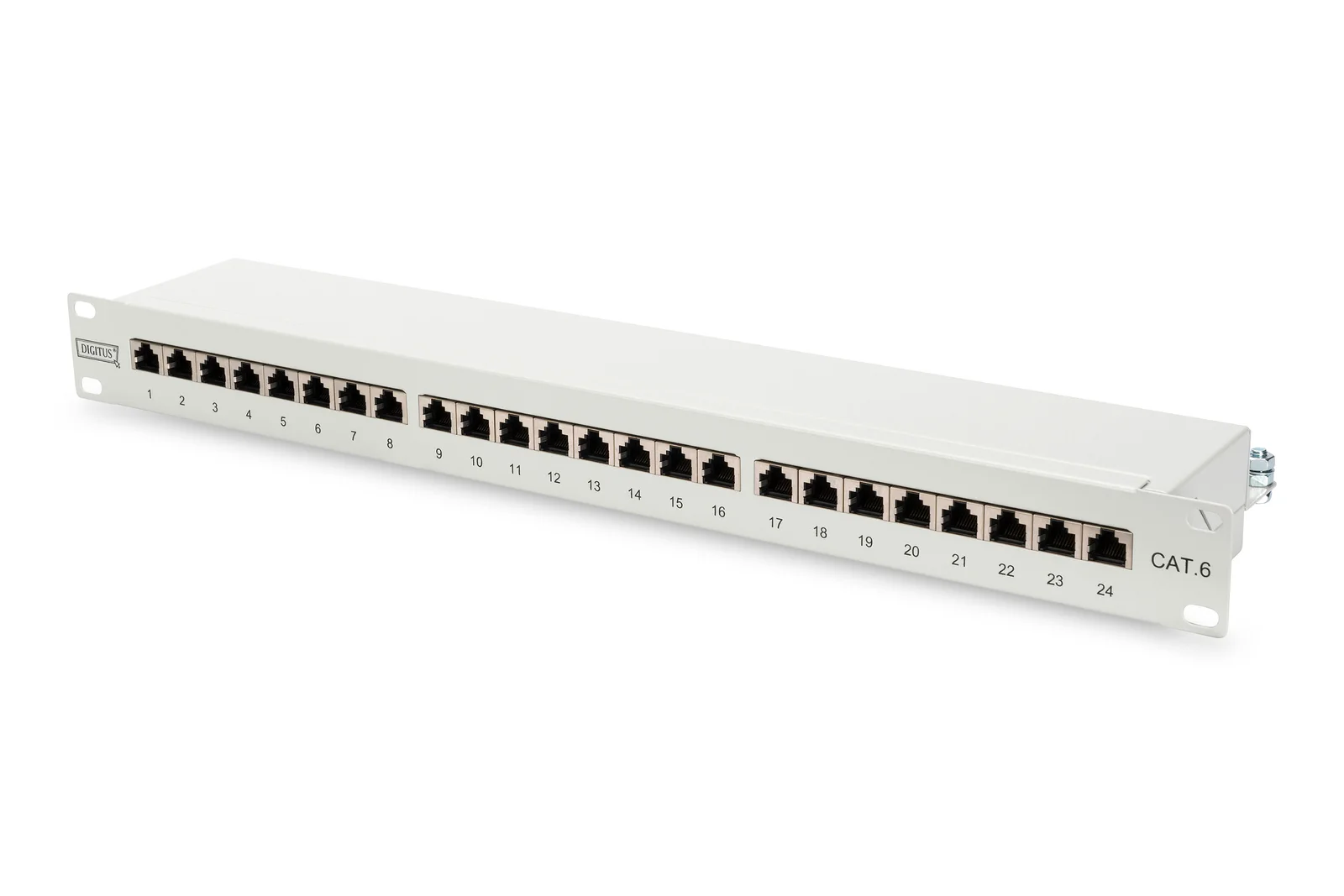 DIGITUS DN-91624S 19 Inch 24 port CAT-6 FTP Patch Panel, Zırhlı