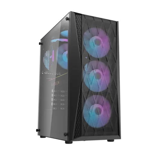 AIGO DK352 650W 80+ USB3.0 4x12CM FAN TEMPERLI CAM SIYAH ATX KASA
