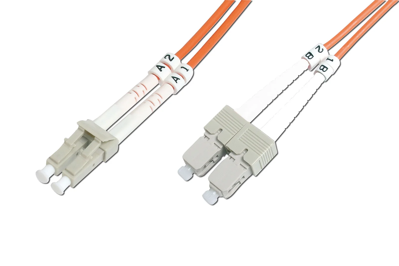 BEEK BC-FO-5LCSC-10 LC-SC Fiber Optik Patch Kablo, Multimode OM 2 50/125 Duplex, 3.0mm, LSZH, 10 metre