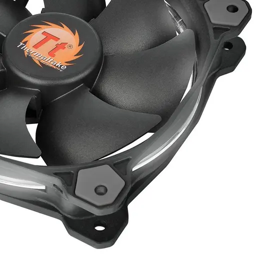 THERMALTAKE Riing CL-F038-PL12WT-A 120mm Beyaz Halka Ledli Titreşimsiz Kasa ve Radyatör Fanı görseli 1