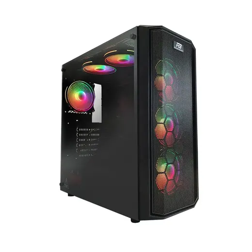 POWERBOOST 650W 80+ X58RGB 6-RGB Fanlı Gaming Mid-Tower PC Kasası görseli 4