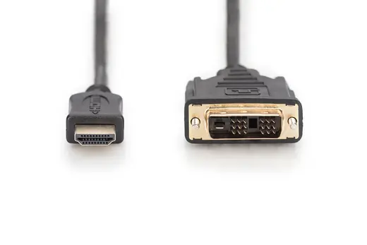DIGITUS AK-330300-020-S HDMI adaptör kablosu, A-DVI tipi (18+1) St/St, 2,0 m, Full HD, bw alternatif görünüm