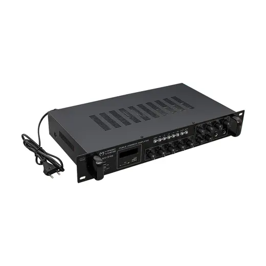 MAGICVOICE MV-540 100 WATT USB/SD/UK BLUETOOTH 2 MİK MUTE GİRİŞLİ 5 ZONE HAT TRAFOLU ANFİ görseli 3
