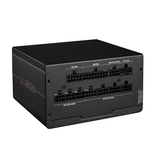 COOLERMASTER 850W 80+ GOLD ELITE MPX-8505-AFAG-BEU PCIE 5.0 Tam Modüler Power Supply görseli 3