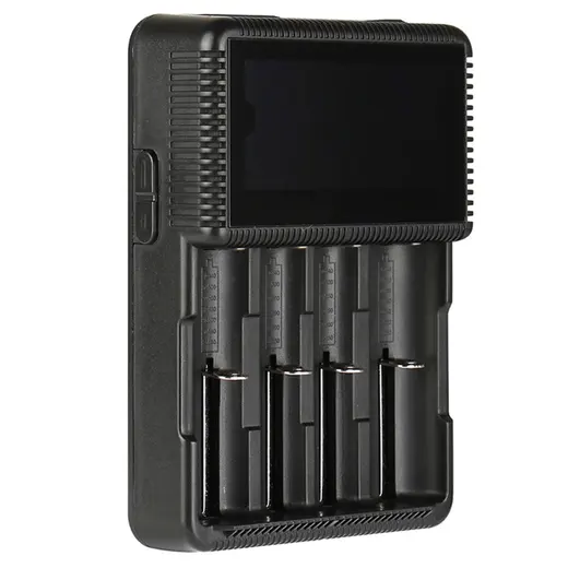 POWERMASTER PMR-S4-4A 18650 4.2V 4X1A-2X2A PİL ŞARJ CİHAZI alternatif görünüm