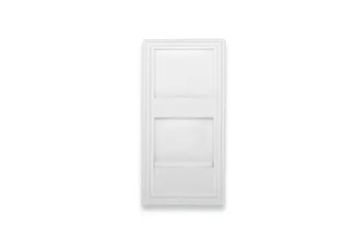 DIGITUS DN-93802-1-SH 22.5x45mm 1 port Kapaklı Priz Modülü, Şeffaf Etiket Alanına Sahip DN-93802-1 için, Beyaz Renk